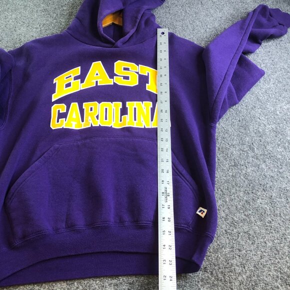 Russel Athletic East Carolina University Hoodie Mens Small Purple Sweatshirt - Picture 7 of 10